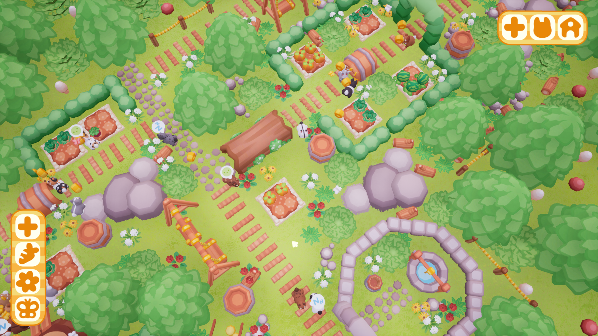 Bunny Park screenshot from later in the game
