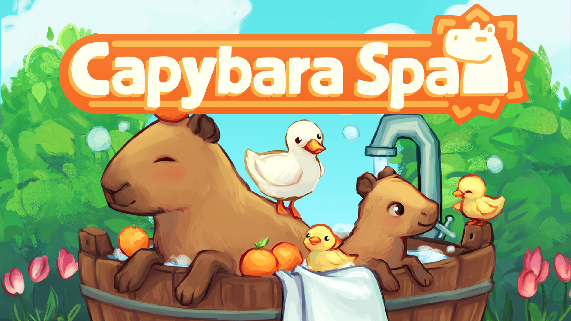 Capybara Spa screenshot of the full logo