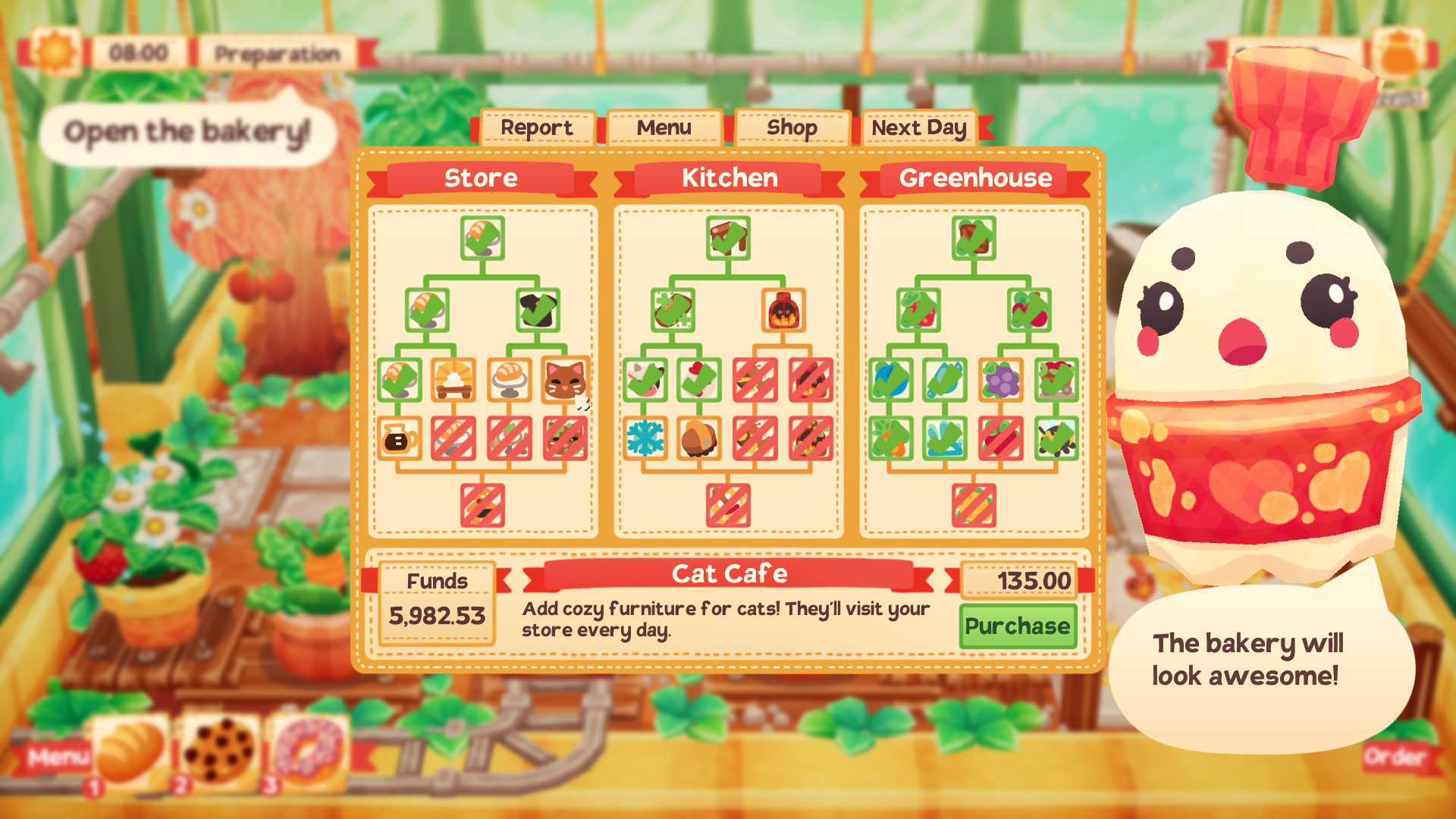 Lemon Cake screenshot of the skill tree