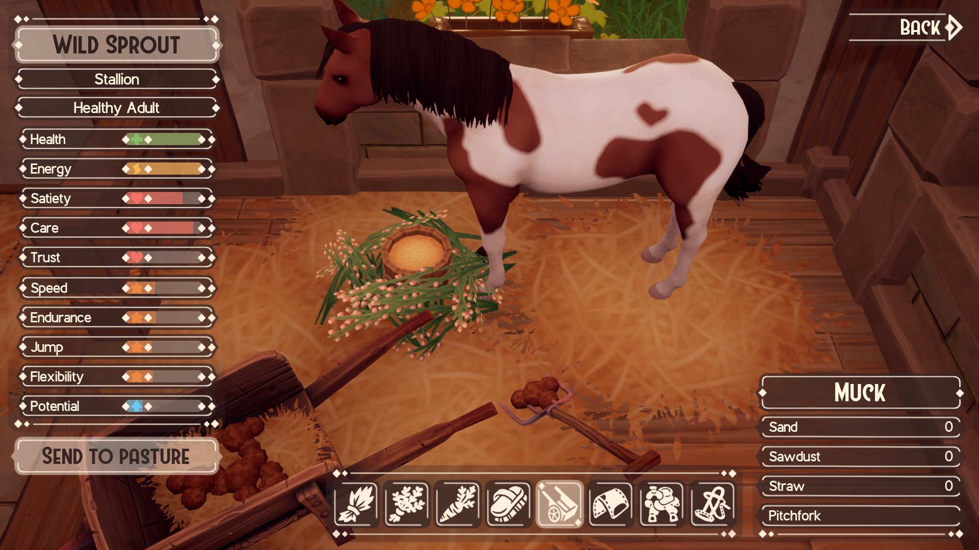 The Ranch of Rivershine - Mucking a stall